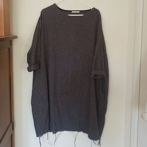 Black Crane painter's dress grey med